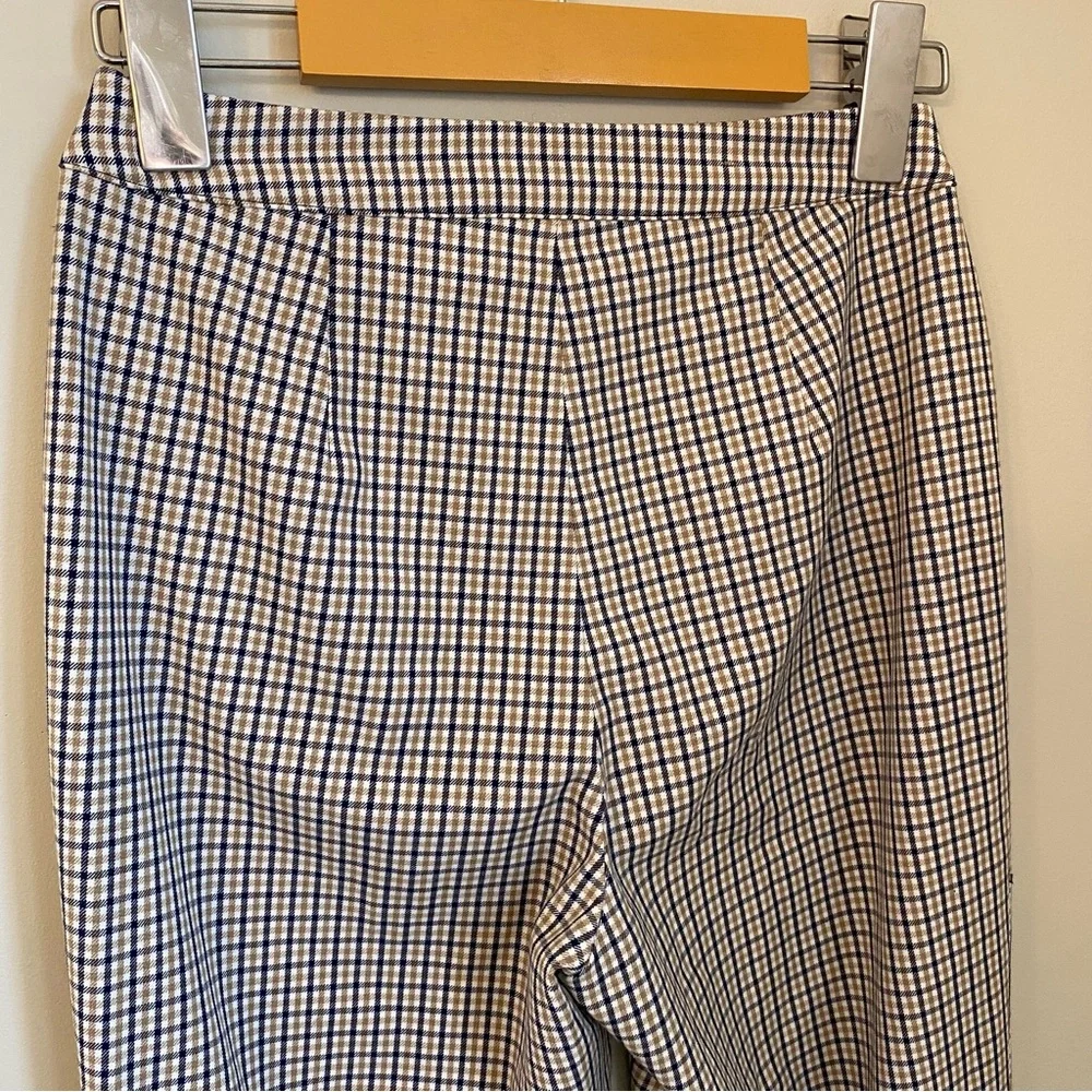 Aritzia Sunday Best Freshman Pant in Black Honey Brown Grid Plaid Size 00 - Picture 10 of 14